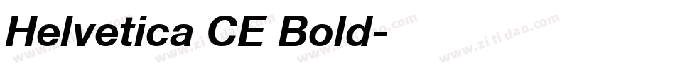 Helvetica CE Bold字体转换